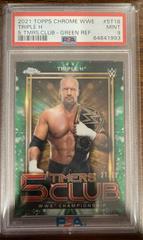 Triple H [Green Refractor] #5T-18 Wrestling Cards 2021 Topps Chrome WWE 5 Timers Club Prices