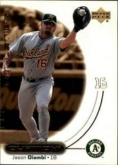 Jason Giambi #3 Baseball Cards 2001 Upper Deck Ovation Prices