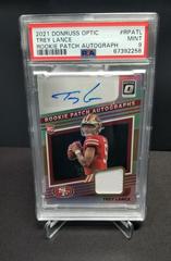Trey Lance #RPA-TL Football Cards 2021 Panini Donruss Optic Rookie Patch Autographs Prices
