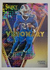 James Cook [Gold] #VIS-25 Football Cards 2022 Panini Select Visionary Prices