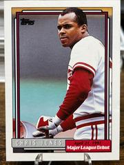 Chris Jones Baseball Cards 1992 Topps '91 M.L. Debut Prices