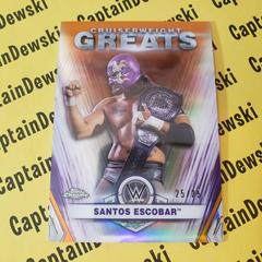 Santos Escobar [Orange Refractor] Wrestling Cards 2021 Topps Chrome WWE Cruiserweight Greats Prices
