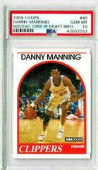 Danny Manning Error-Missing 1988 in Draft Info. Basketball Cards 1989 Hoops Prices