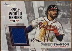 Dansby Swanson #WCR-DS Baseball Cards 2022 Topps World Series Champion Relics Prices
