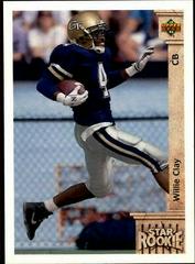Willie Clay #7 Football Cards 1992 Upper Deck Prices