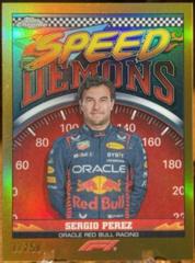 Sergio Perez [Gold Refractor] #SD-SP Racing Cards 2023 Topps Chrome Formula 1 Speed Demons Prices