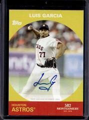 Luis Garcia [Autograph] Baseball Cards 2022 Topps 582 Montgomery Club Set 5 Prices