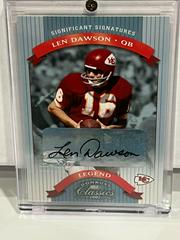 Len Dawson [Significant Signatures] #121 Football Cards 2002 Panini Donruss Classics Prices