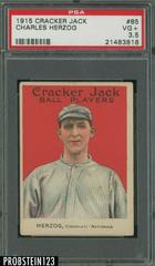 Charles Herzog #85 Baseball Cards 1915 Cracker Jack Prices