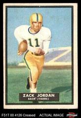 Zack Jordan [UN Rubbed] Football Cards 1951 Topps Magic Prices