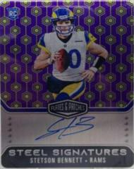 Stetson Bennett [Vector] #RSSSTB Football Cards 2023 Panini Plates and Patches Rookie Steel Signatures Prices