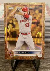 Mike Trout [Lava Gold] Baseball Cards 2022 Topps Gilded Collection Prices