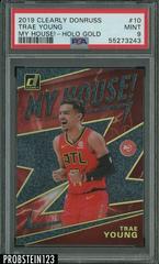 Trae Young [Holo Gold] Basketball Cards 2019 Panini Clearly Donruss My House Prices