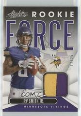 Irv Smith Jr. [Prime] #RF-15 Football Cards 2019 Panini Absolute Rookie Force Prices
