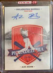 Alec Bohm Baseball Cards 2021 Panini Chronicles America's Pastime Autographs Prices