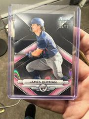James Outman [Black Lava] #BSR-25 Baseball Cards 2023 Bowman Sterling Prices