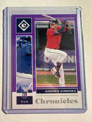 Andres Gimenez [Purple] Baseball Cards 2021 Panini Chronicles Prices