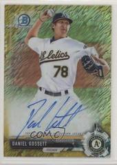 Daniel Gossett [Gold Shimmer] Baseball Cards 2017 Bowman Chrome Prospects Autographs Prices