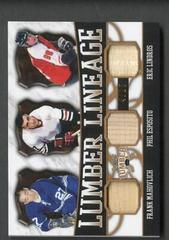 Frank Mahovlich, Phil Esposito, Eric Lindros [Platinum] #LL-08 Hockey Cards 2021 Leaf Lumber Lineage Prices