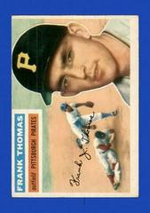 Frank Thomas [White Back] #153 Baseball Cards 1956 Topps Prices