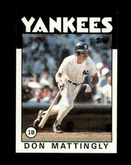 Don Mattingly #180 Baseball Cards 1986 Topps Prices