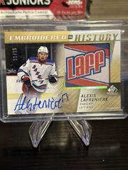 Alexis Lafreniere [Autograph] Hockey Cards 2021 SP Game Used Embroidered in History Prices