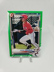 Aaron Zavala [Green Refractor] #BDC-101 Baseball Cards 2021 Bowman Draft Chrome Prices
