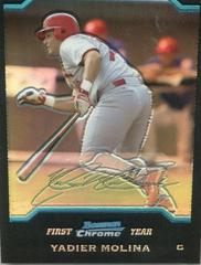 Yadier Molina [Refractor] #301 Baseball Cards 2004 Bowman Chrome Prices