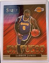 LeBron James #8 Basketball Cards 2021 Panini Select En Fuego Prices