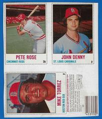 Denny, Rose, Torrez [L Panel Hand Cut] Baseball Cards 1978 Hostess Prices