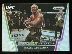 Israel Adesanya [Silver] #2 Ufc Cards 2021 Panini Prizm UFC Knockout Artists Prices