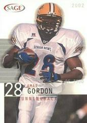 Lamar Gordon #16 Football Cards 2002 Sage Prices