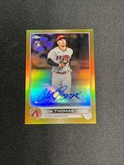 Alek Thomas [Gold] Baseball Cards 2022 Topps Chrome Update Autographs Prices