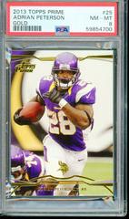 Adrian Peterson [Gold] #25 Football Cards 2013 Topps Prime Prices