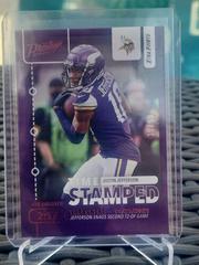 Justin Jefferson [Purple] #TS-5 Football Cards 2022 Panini Prestige Time Stamped Prices