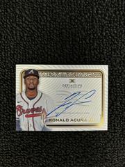 Ronald Acuna Jr. #DCA-RA Baseball Cards 2023 Topps Definitive Autograph Collection Prices