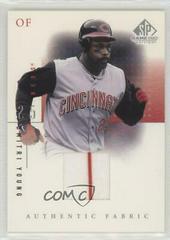 Dmitri Young #DY Baseball Cards 2001 SP Game Used Authentic Fabric Prices