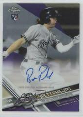 Brett Phillips [Purple Refractor] #RA-BP Baseball Cards 2017 Topps Chrome Rookie Autographs Prices