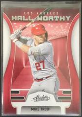 Mike Trout #HW-10 Baseball Cards 2022 Panini Absolute Hall Worthy Prices