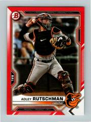 Adley Rutschman [Red] #BD-31 Baseball Cards 2021 Bowman Draft Prices