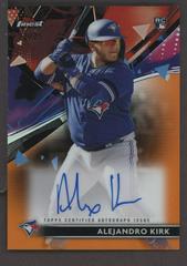 Alejandro Kirk [Red Refractor] #FA-AK Baseball Cards 2021 Topps Finest Autographs Prices