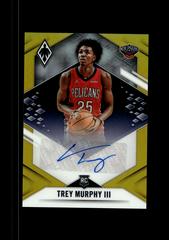 Trey Murphy III [Gold] Basketball Cards 2021 Panini Chronicles Phoenix Rookie Autographs Prices