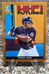 Pedro Leon [Orange Refractor] #HIFI-25 Baseball Cards 2022 Bowman Hi Fi Futures Prices