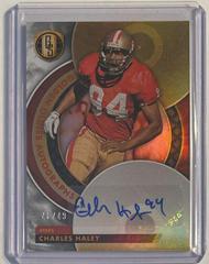 Charles Haley [White Gold] #GO-CH Football Cards 2023 Panini Gold Standard Golden Oldies Autographs Prices
