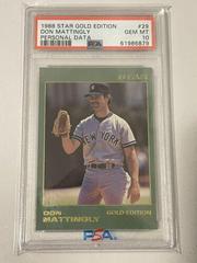 Don Mattingly [Personal Data] #29 Baseball Cards 1988 Star Gold Edition Prices
