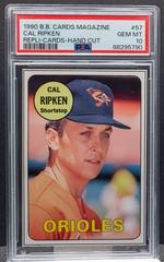 Cal Ripken [Hand Cut] #57 Baseball Cards 1990 Baseball Cards Magazine Repli Cards Prices