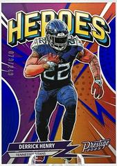 Derrick Henry [Blue] #H-10 Football Cards 2023 Panini Prestige Heroes Prices