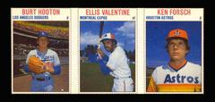 Burt Hooton, Ellis Valentine, Ken Forsch [Hand Cut Panel] Baseball Cards 1979 Hostess Prices