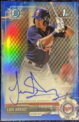 Luis Arraez [Blue Refractor] #CPA-LA Baseball Cards 2017 Bowman Chrome Prospects Autographs Prices