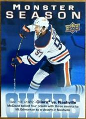 Connor McDavid #MS-30 Hockey Cards 2023 Upper Deck Monster Season Prices
